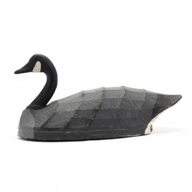 att-ned-burgess-canvas-over-wire-frame-canada-goose-decoy