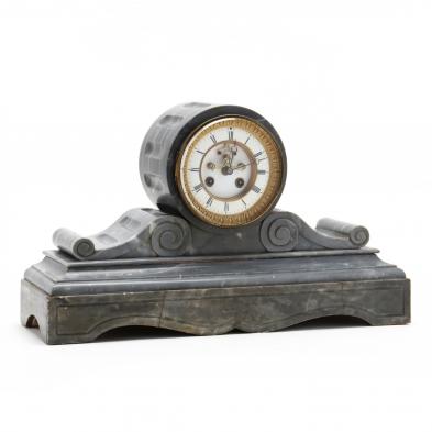 an-antique-marble-mantel-clock-with-open-escapement