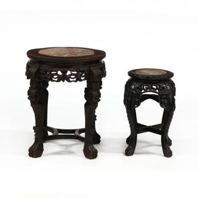 two-chinese-marble-top-and-hardwood-stands