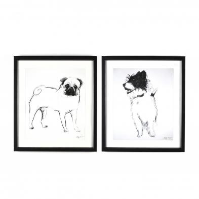 after-sally-muir-british-20th-21st-century-portraits-of-a-pug-and-a-terrier