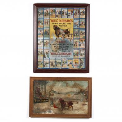 two-bull-durham-tobacco-advertising-lithographs