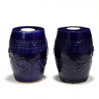 pair-of-chinese-cobalt-glazed-garden-stools