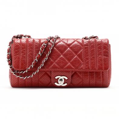 an-unusual-perforated-lock-flap-shoulder-bag-chanel