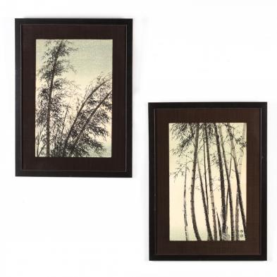 elichi-kotozuka-japanese-1906-1979-pair-of-woodblock-prints-of-bamboo