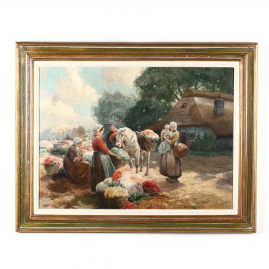 a-vintage-painting-of-a-dutch-flower-market