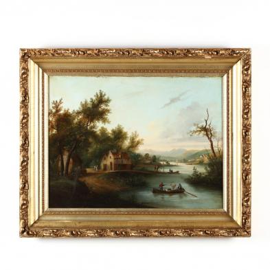 an-antique-continental-school-river-landscape-with-figures