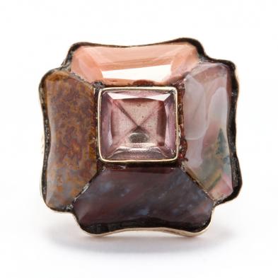 antique-gold-agate-ring