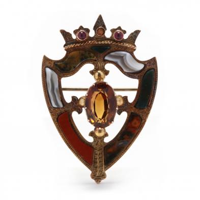 gold-and-agate-brooch