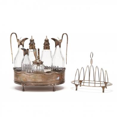 a-georgian-silver-caster-set-and-toast-rack