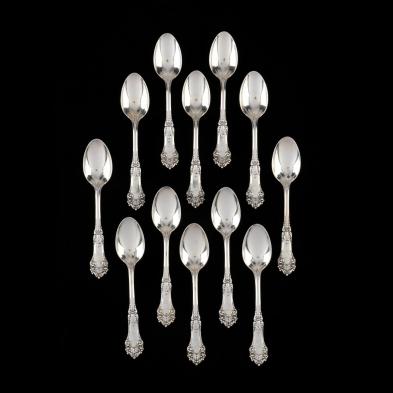 twelve-reed-barton-la-touraine-sterling-silver-teaspoons