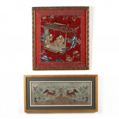 two-chinese-embroidered-textile-panels
