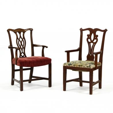 two-chippendale-style-armchairs