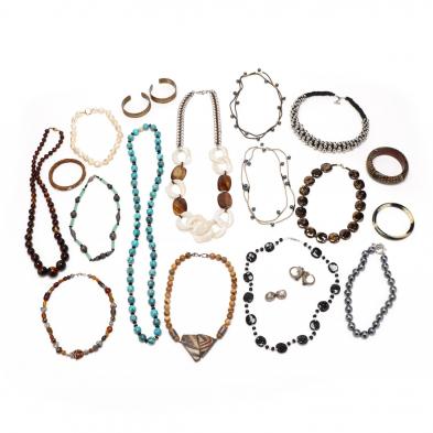 group-of-beaded-costume-jewelry