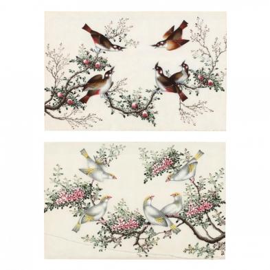 a-pair-of-chinese-bird-and-flower-pith-paintings