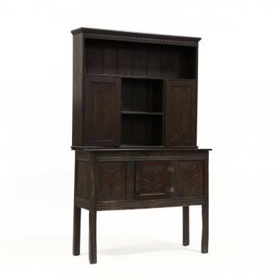 william-and-mary-style-oak-stepback-cupboard