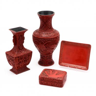 a-group-of-chinese-carved-cinnabar-lacquer-items