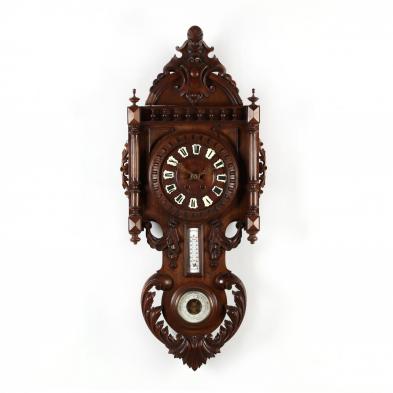 french-wall-clock-with-barometer-thermometer
