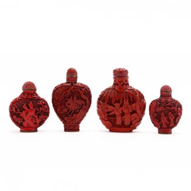 a-group-of-four-chinese-cinnabar-lacquer-snuff-bottles