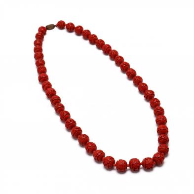 silver-cinnabar-bead-necklace