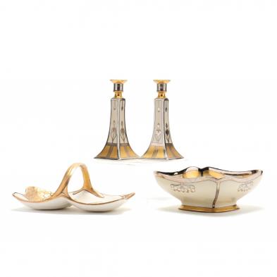 four-pieces-of-art-nouveau-style-porcelain