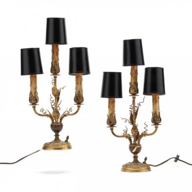 pair-of-three-stem-french-gilt-metal-table-lamps