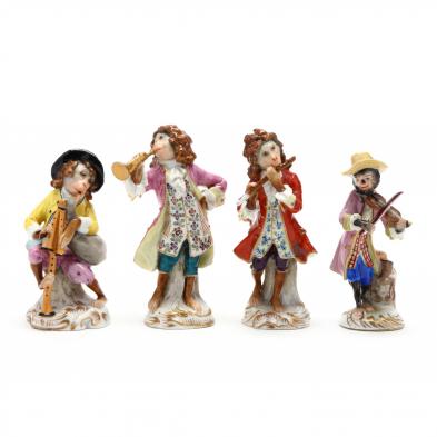 a-four-piece-porcelain-monkey-band