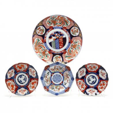 a-selection-of-four-antique-imari-plates