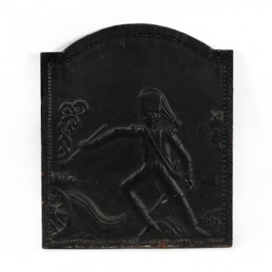 antique-fire-back-featuring-a-hessian-soldier