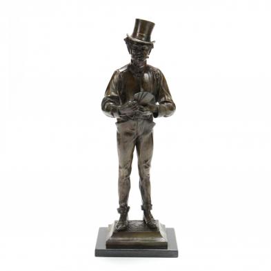 after-george-w-walker-ohio-california-1895-1930-bronze-card-player