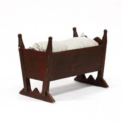 antique-american-painted-child-s-cradle