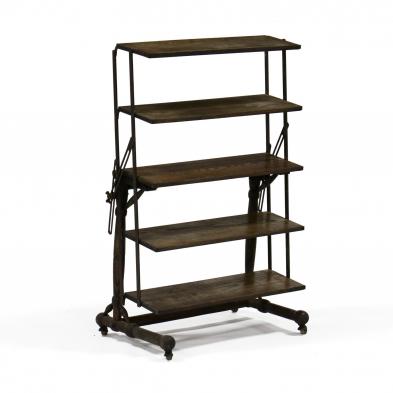 antique-industrial-metamorphic-bookshelf-table