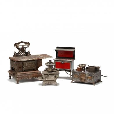 four-vintage-toy-stoves