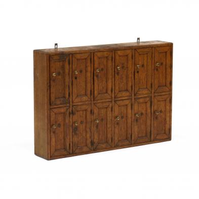 antique-oak-wall-mount-mail-cabinet