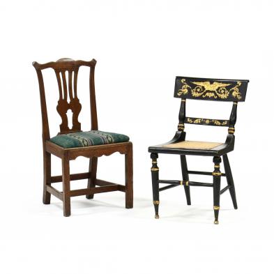 two-antique-side-chairs