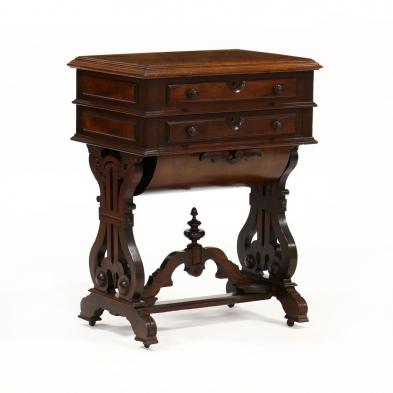 renaissance-revival-carved-walnut-sewing-stand