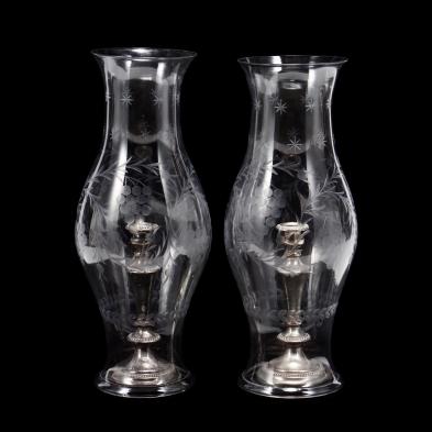 pair-of-antique-classical-style-cut-glass-hurricane-shades-with-candlesticks