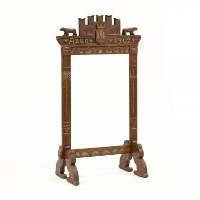 continental-carved-oak-fire-screen-frame