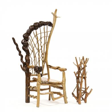 western-north-carolina-rootwood-chair-and-umbrella-stand