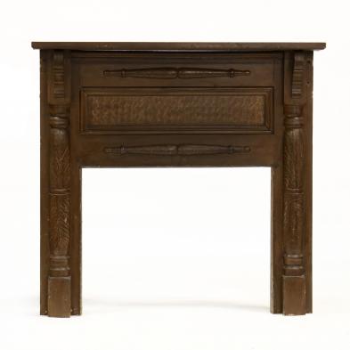 antique-southern-faux-grain-painted-mantel