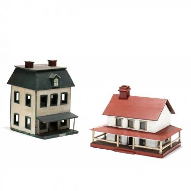 two-antique-folky-miniature-houses