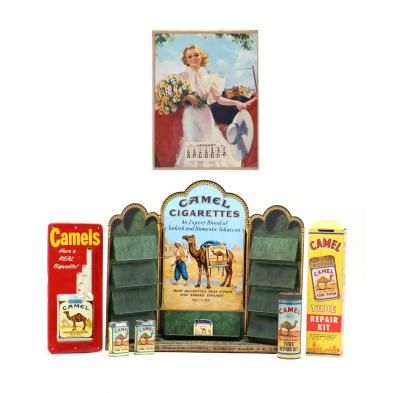 six-advertising-items-pertaining-to-camel-cigarettes