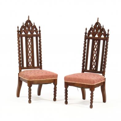pair-of-gothic-revival-carved-walnut-chairs
