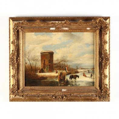 dutch-school-19th-century-winter-scene-with-skaters