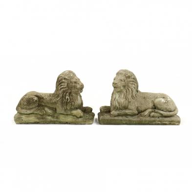 pair-of-vintage-cast-stone-recumbent-lions