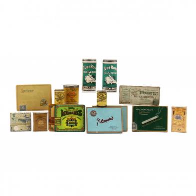 a-group-of-15-vintage-cigarette-snuff-tins