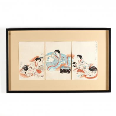 a-japanese-woodblock-print-triptych-by-toyohara-chikanobu-1838-1912