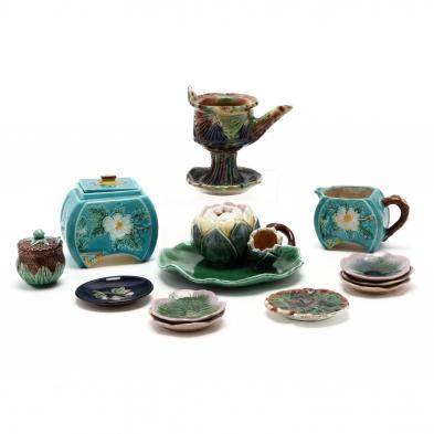 an-assortment-of-twelve-majolica