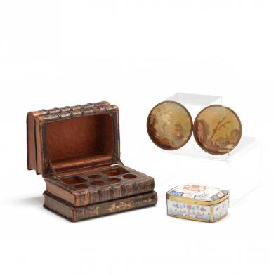 faux-book-tantalus-samson-box-and-pair-of-miniature-landscapes