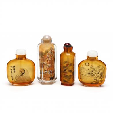 four-chinese-inside-painted-snuff-bottles