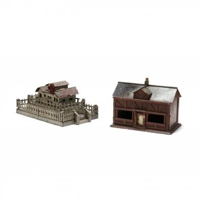 two-folk-art-miniature-houses